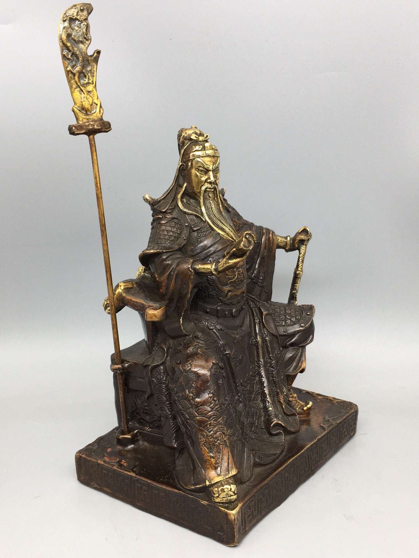Chinese antique pure copper Guan Gong ornaments