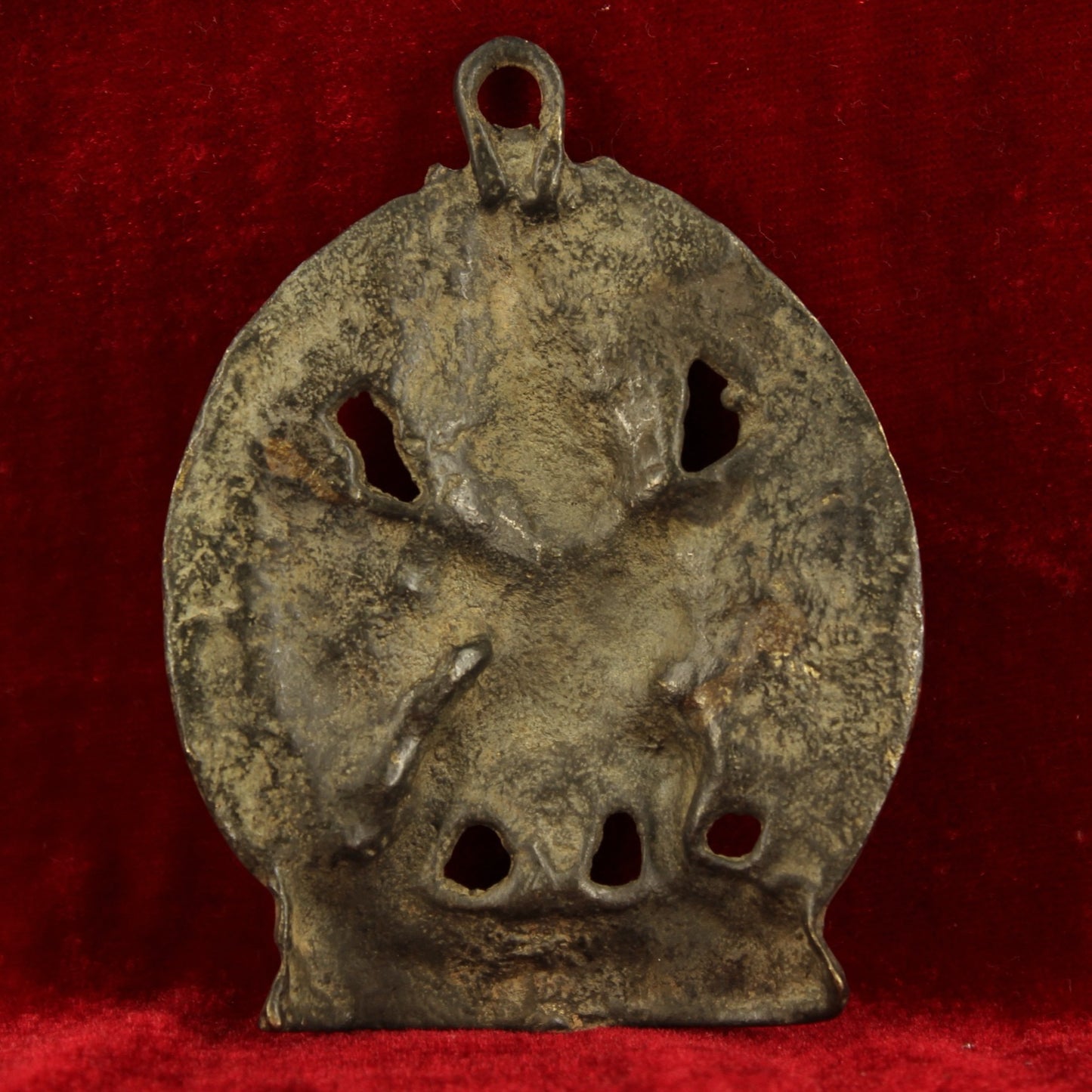 Chinese antique pure copper Buddha plaques