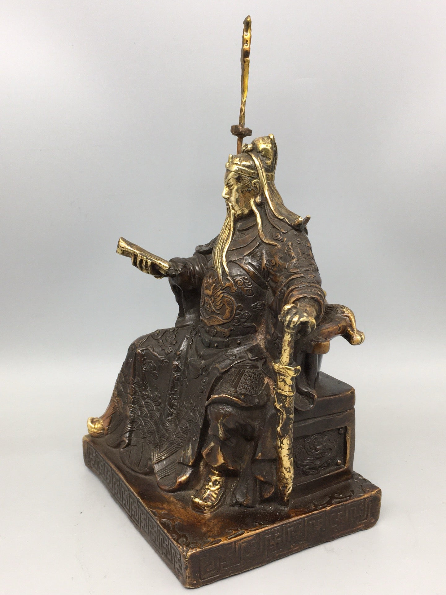 Chinese antique pure copper Guan Gong ornaments