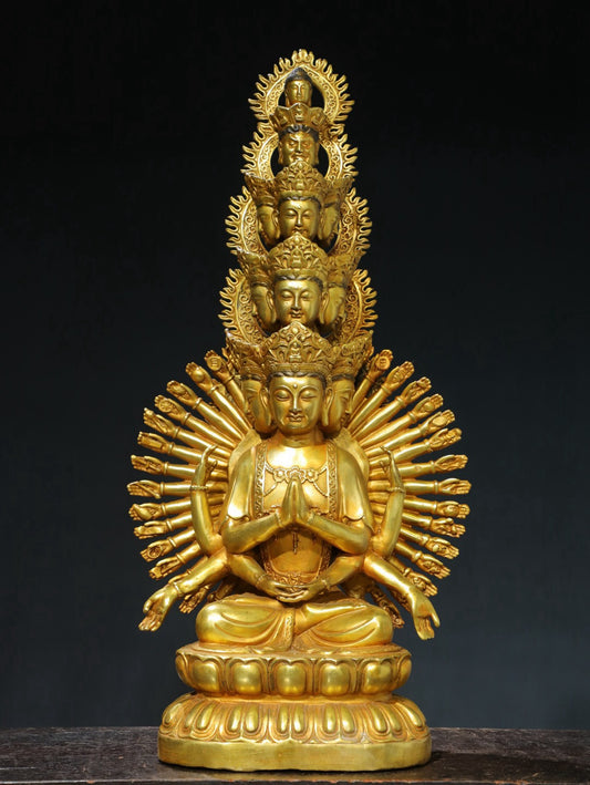 Bronze Tuo Jin [Thousand Handed Guanyin] Buddha Statue