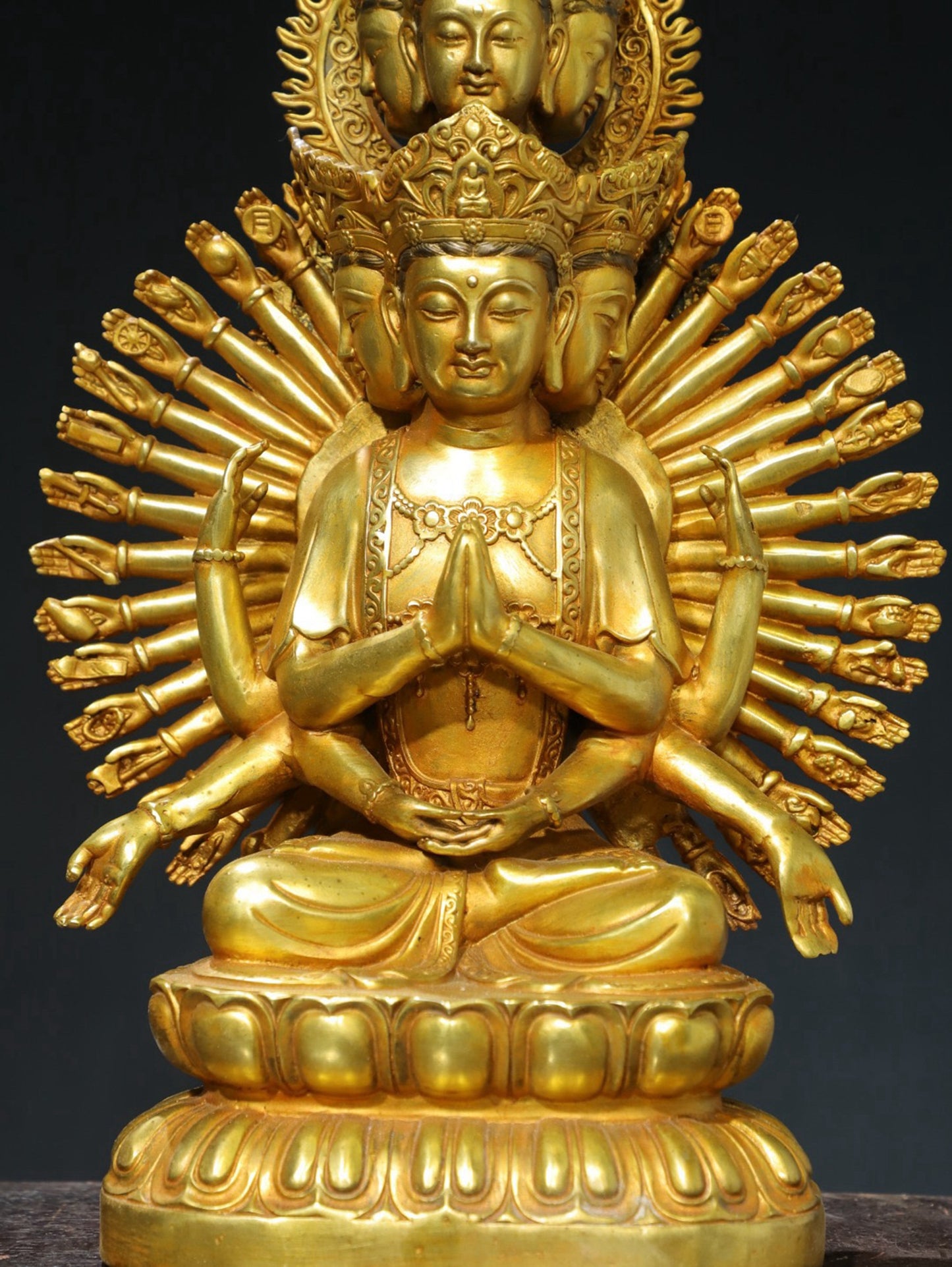 Bronze Tuo Jin [Thousand Handed Guanyin] Buddha Statue