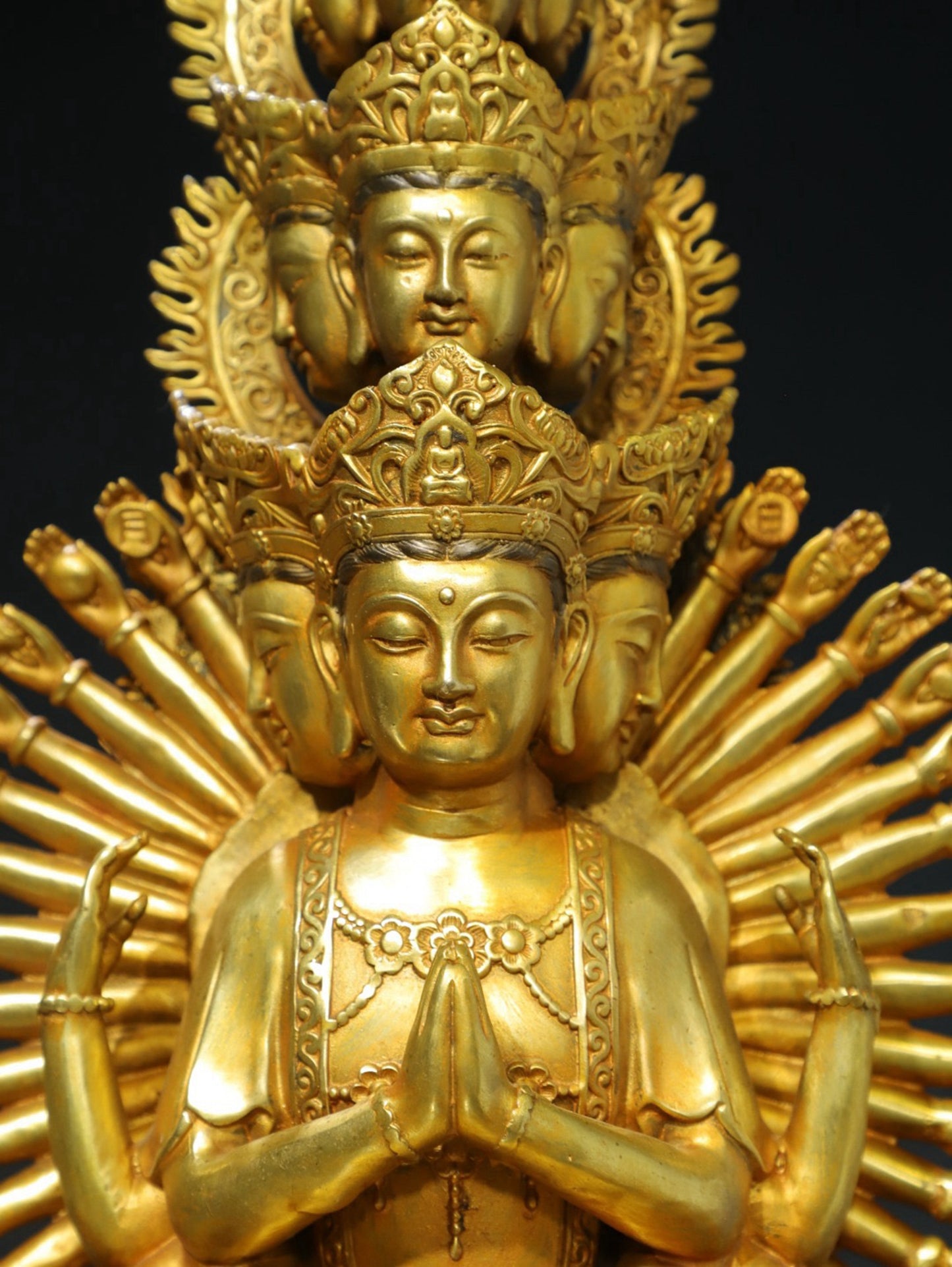 Bronze Tuo Jin [Thousand Handed Guanyin] Buddha Statue