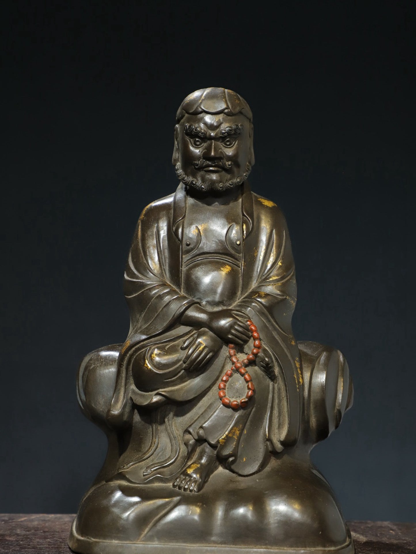 Bronze Tuo Jin [Beast Riding Guanyin] Buddha Statue