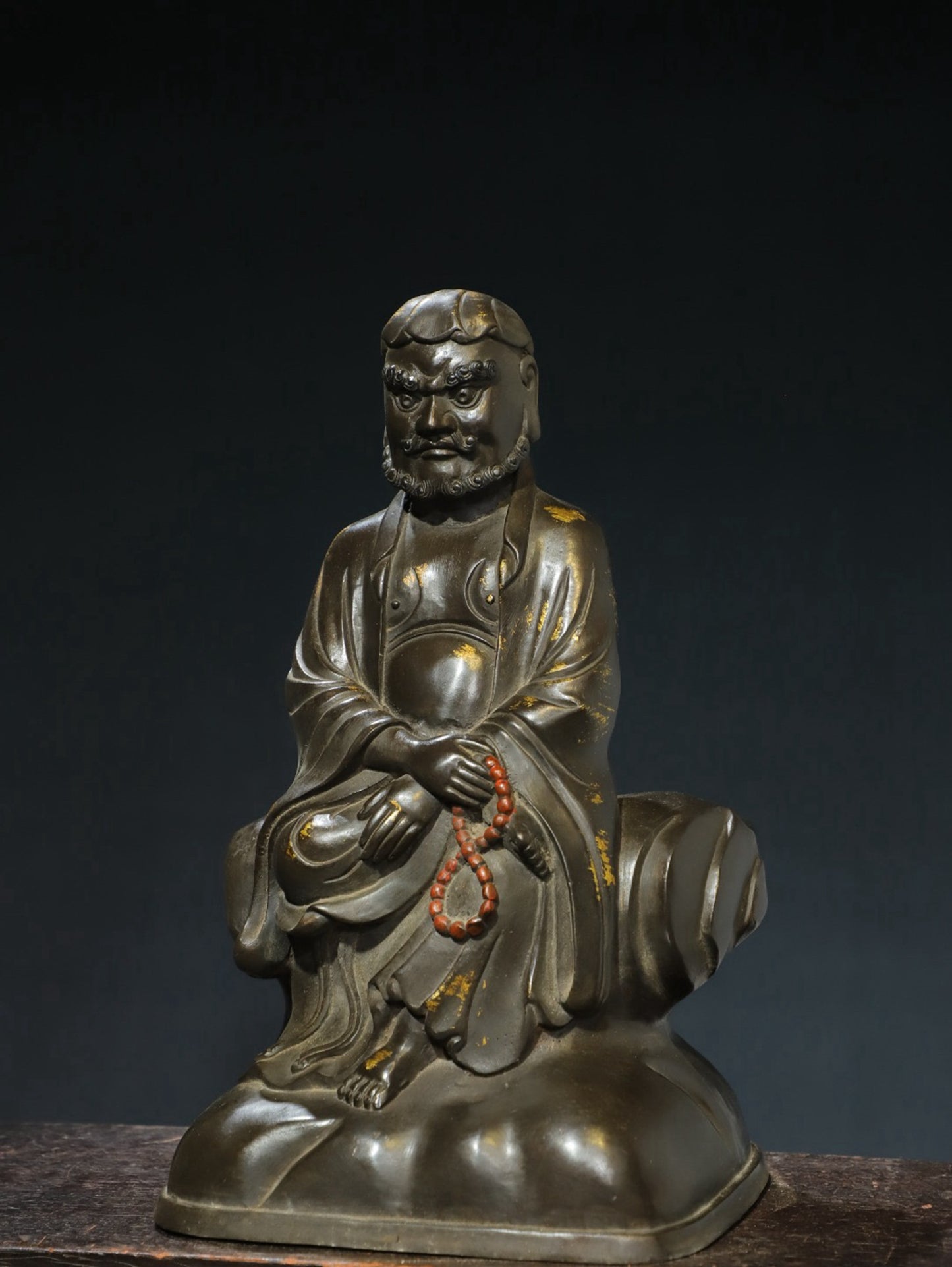 Bronze Tuo Jin [Beast Riding Guanyin] Buddha Statue