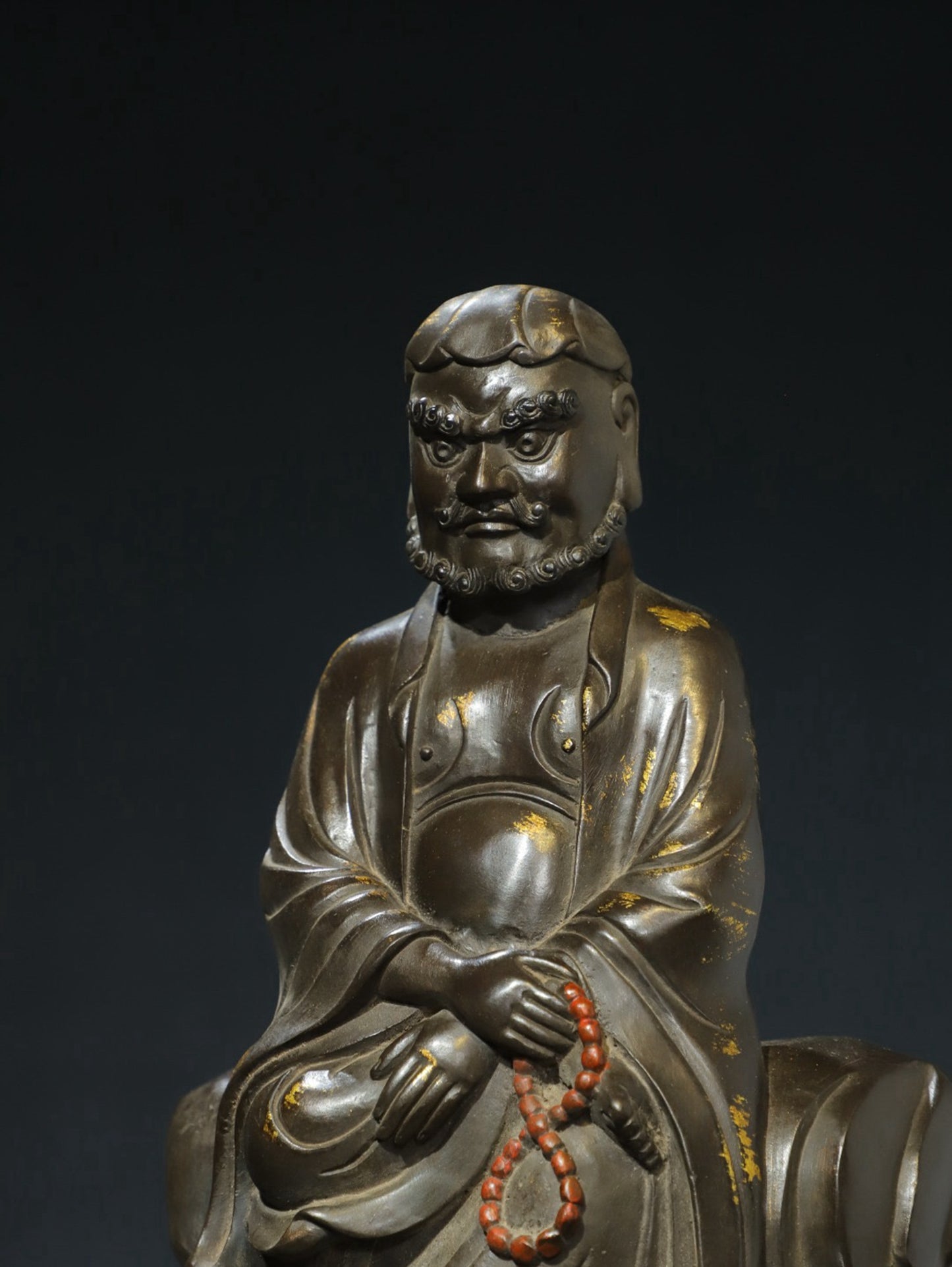 Bronze Tuo Jin [Beast Riding Guanyin] Buddha Statue