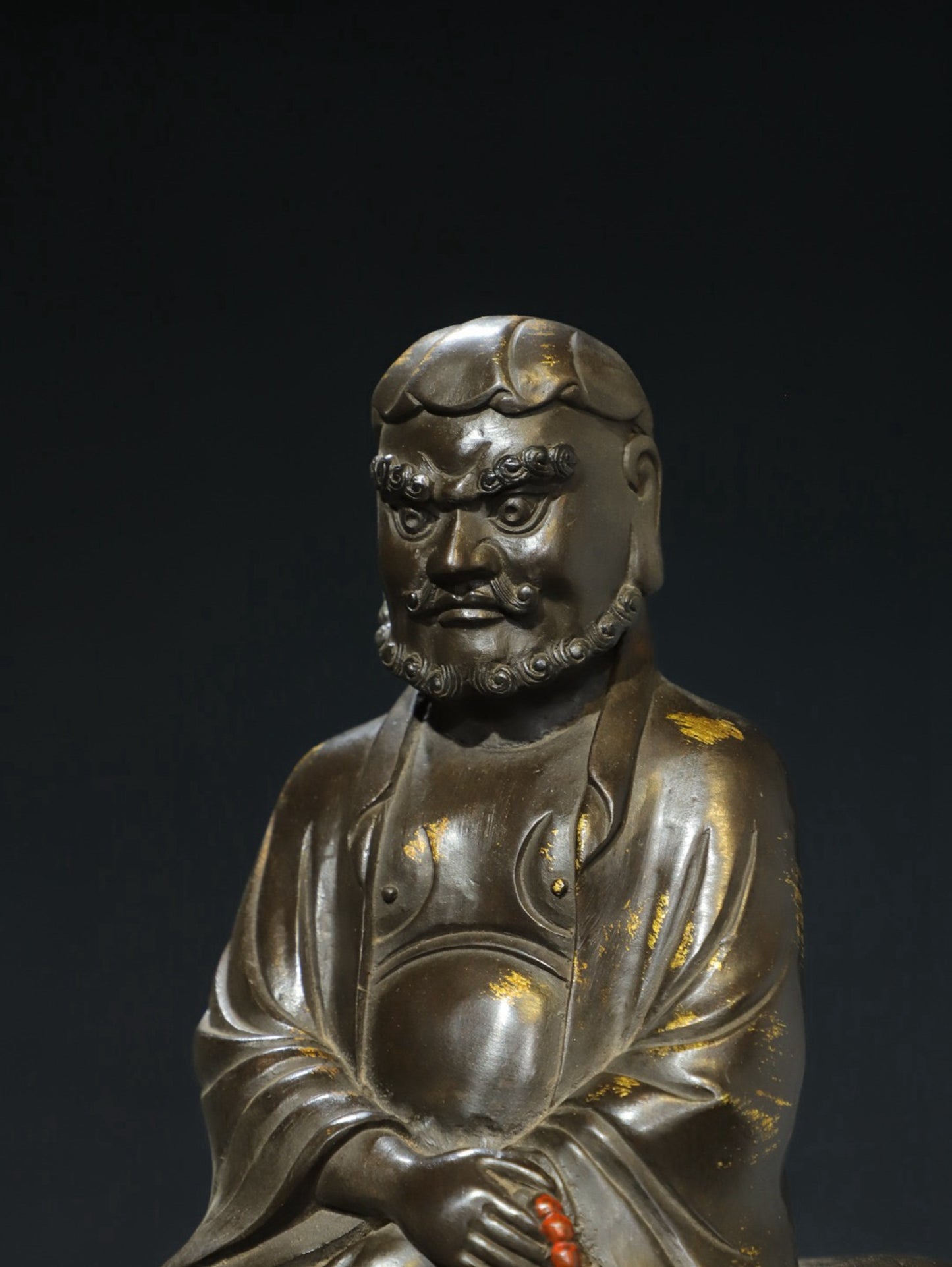 Bronze Tuo Jin [Beast Riding Guanyin] Buddha Statue