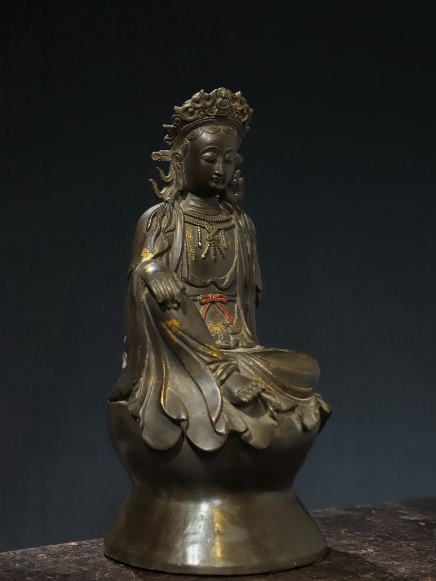 Bronze Tuo Jin [Zizi Guanyin] Buddha Statue