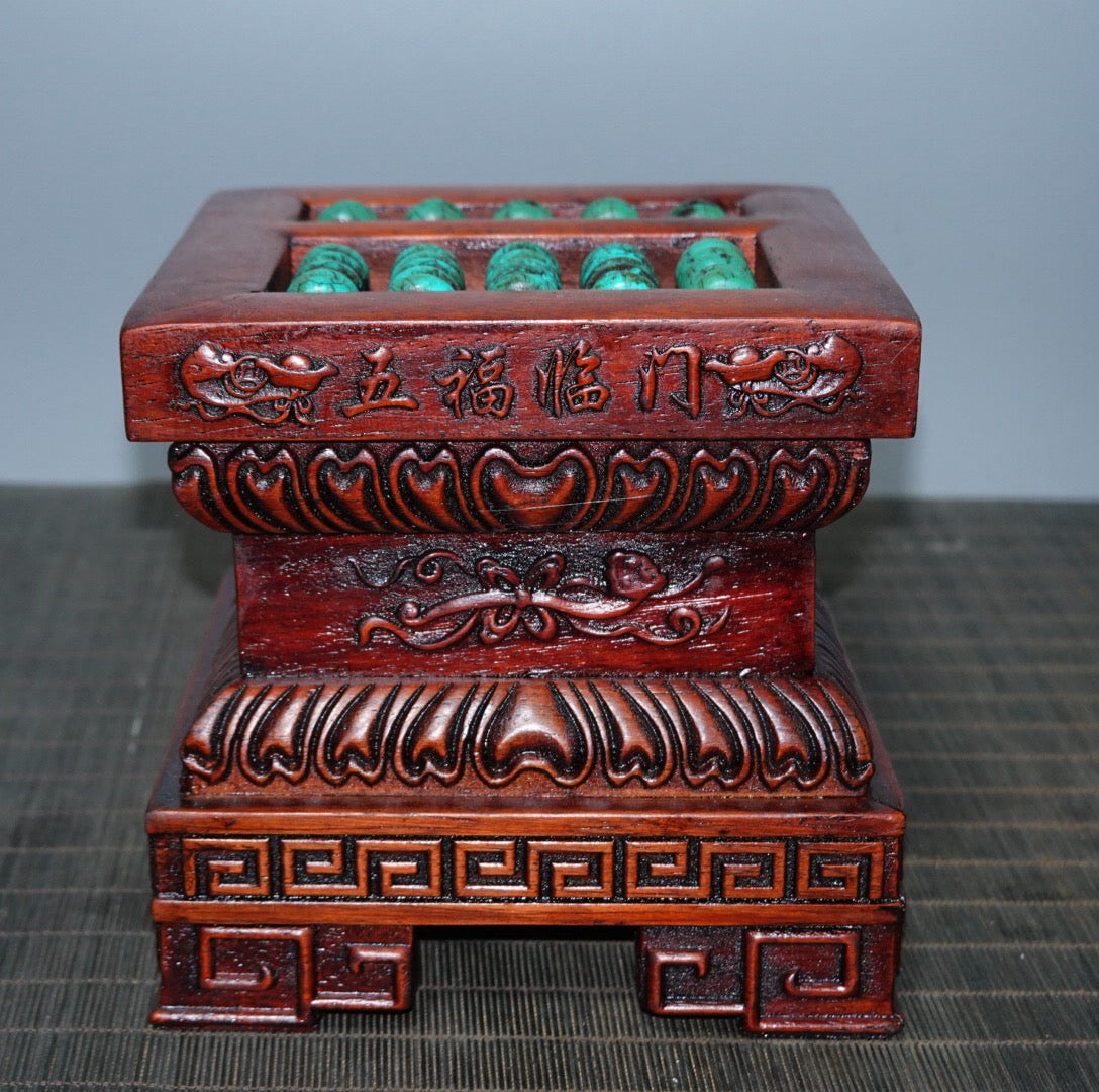 Chinese antique rosewood abacus ornament