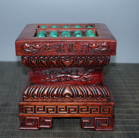 Chinese antique rosewood abacus ornament