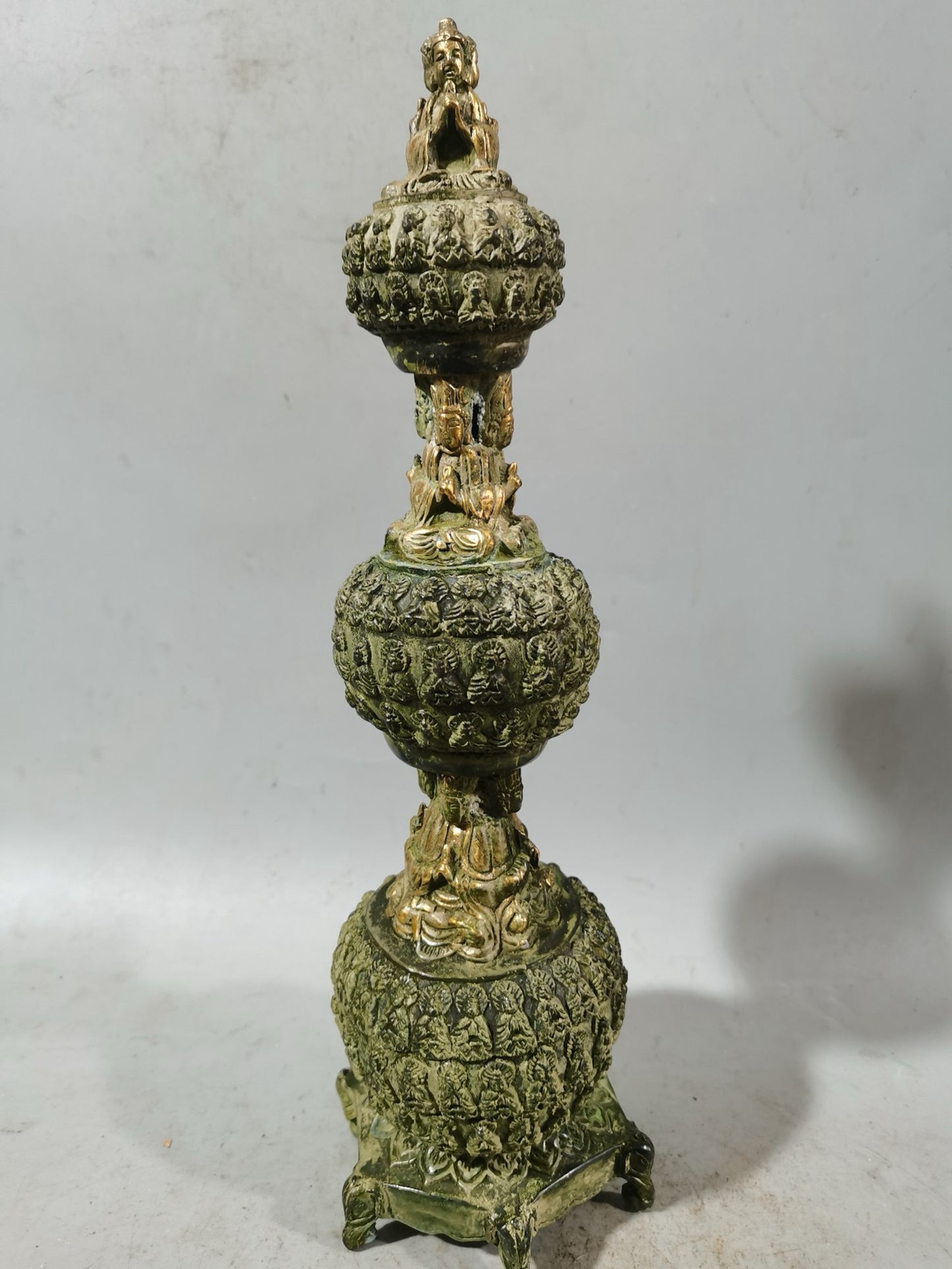 Pure copper used as ornaments for Buddhist pagodas