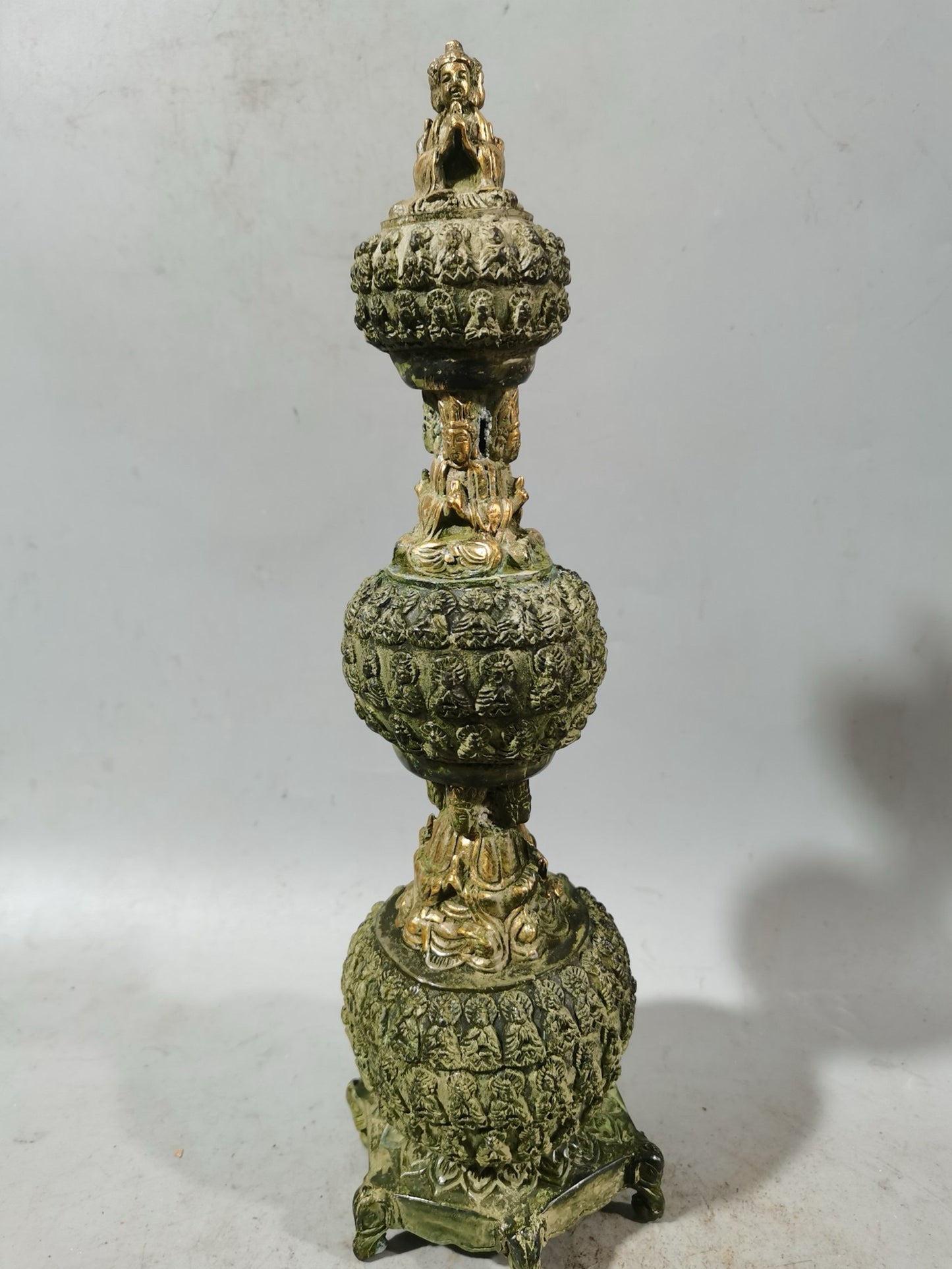 Pure copper used as ornaments for Buddhist pagodas