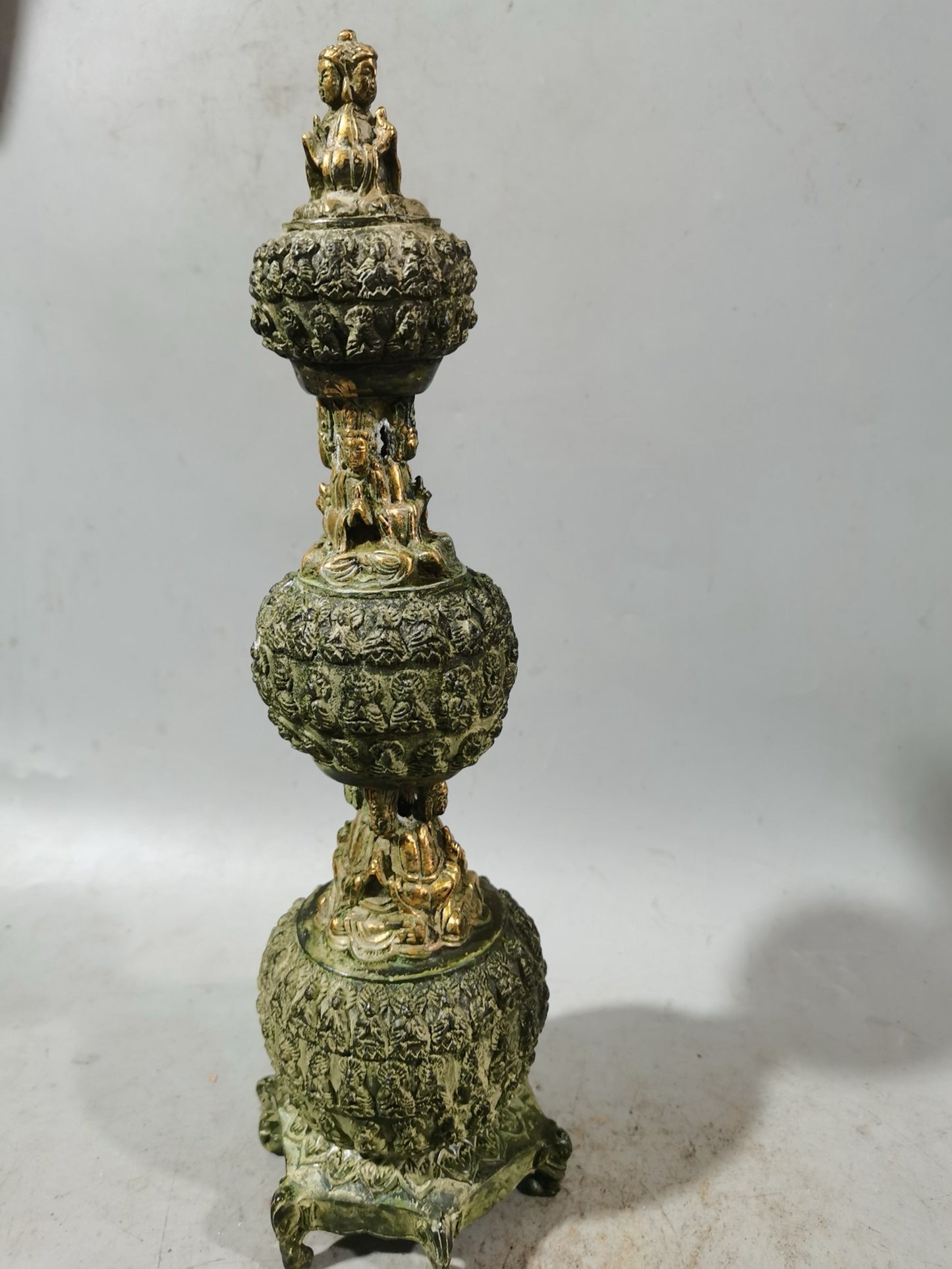 Pure copper used as ornaments for Buddhist pagodas