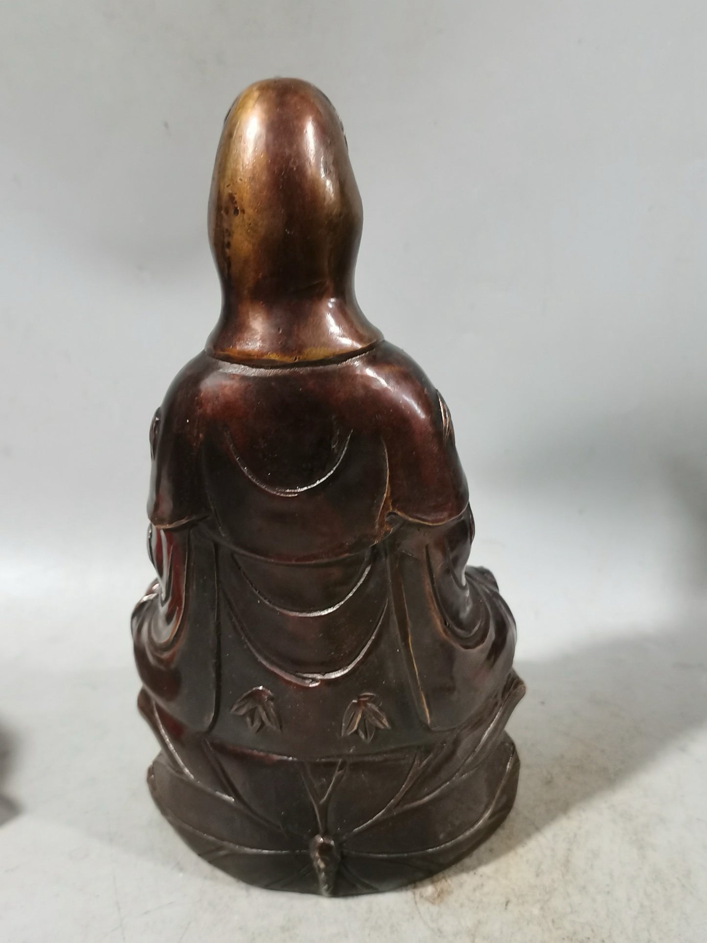 Pure copper Guanyin Bodhisattva statue ornament