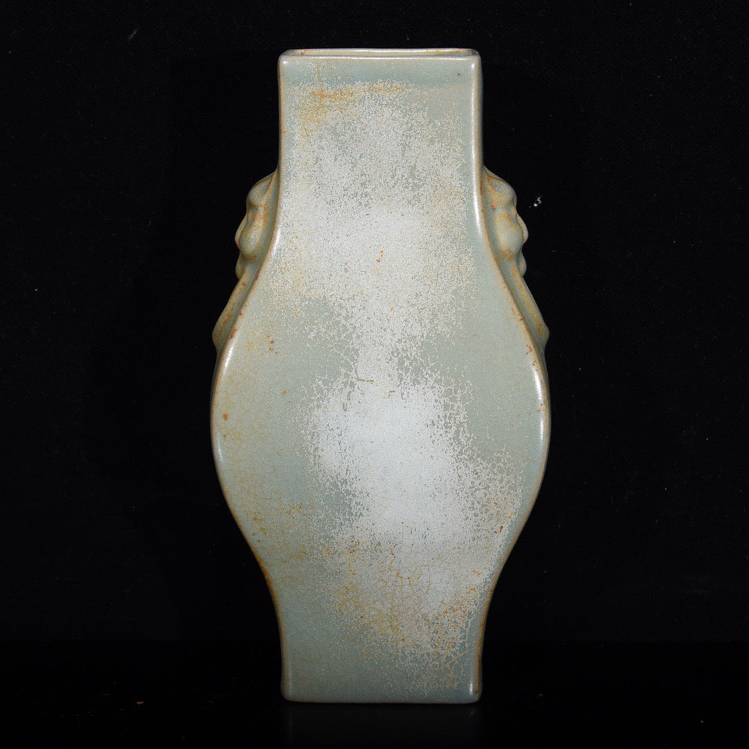 Chinese Antique Beast Head Flat Bottle
