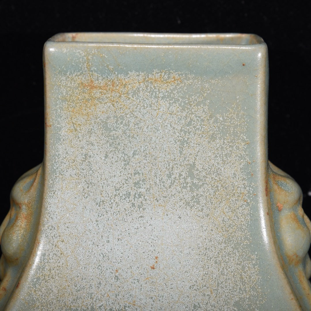 Chinese Antique Beast Head Flat Bottle