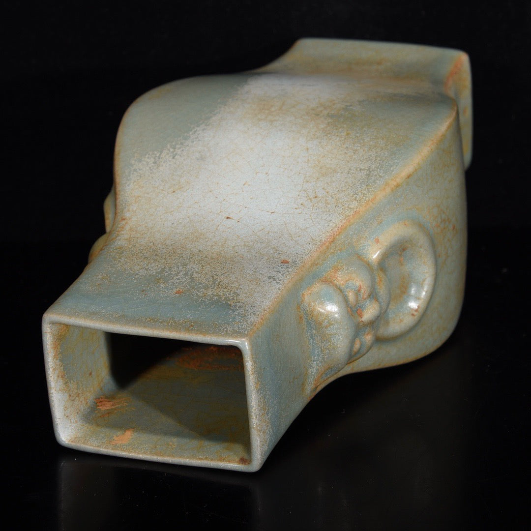 Chinese Antique Beast Head Flat Bottle