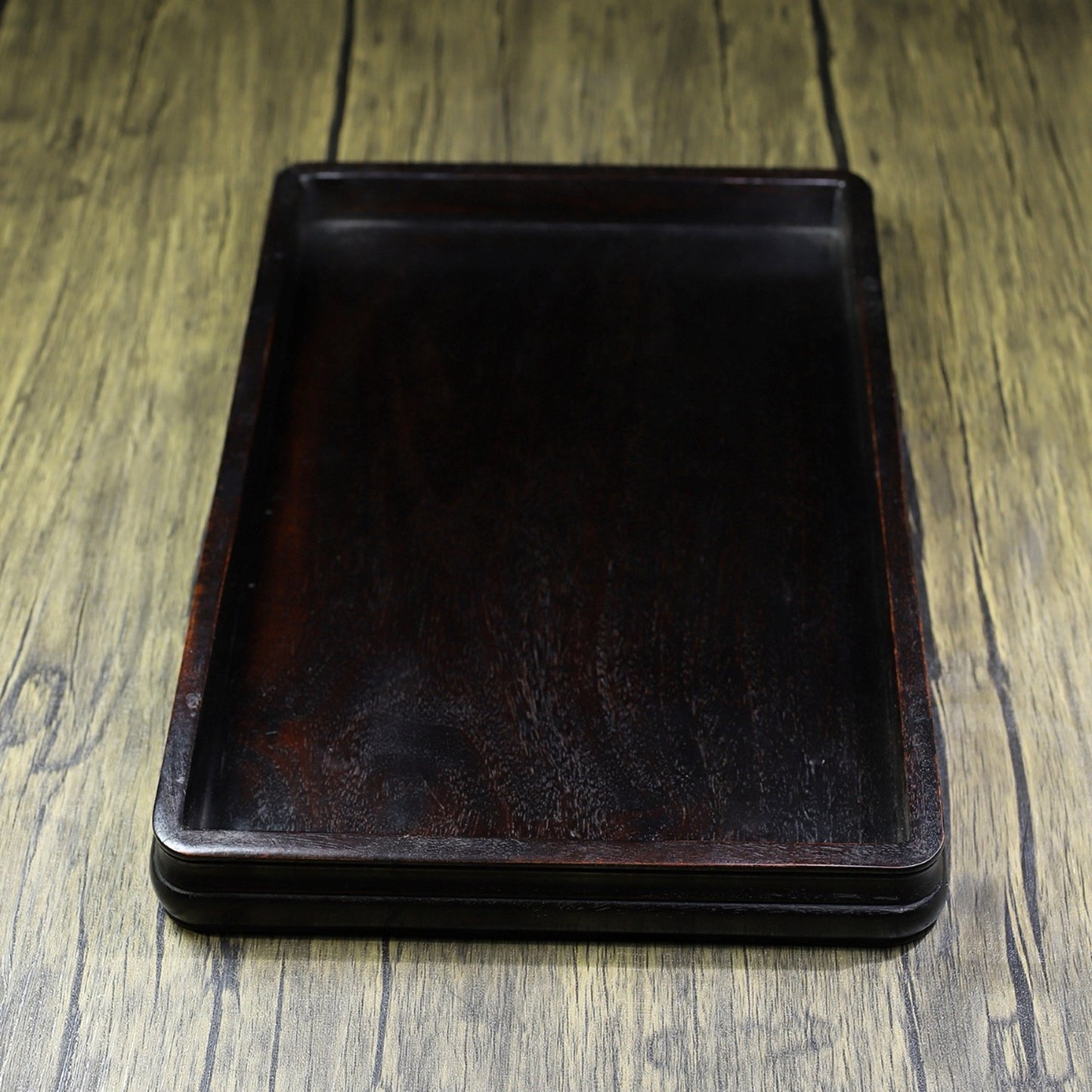 Chinese Antique Purple Sandalwood Noodle Tea Plate