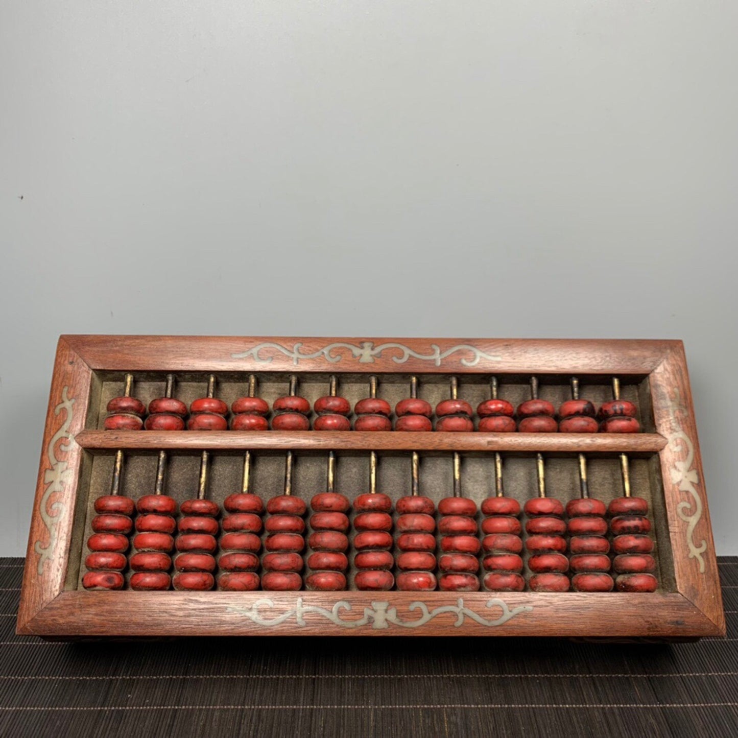 Chinese antique rosewood tiger leg abacus
