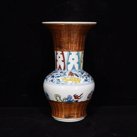 Chinese antique bamboo bottle