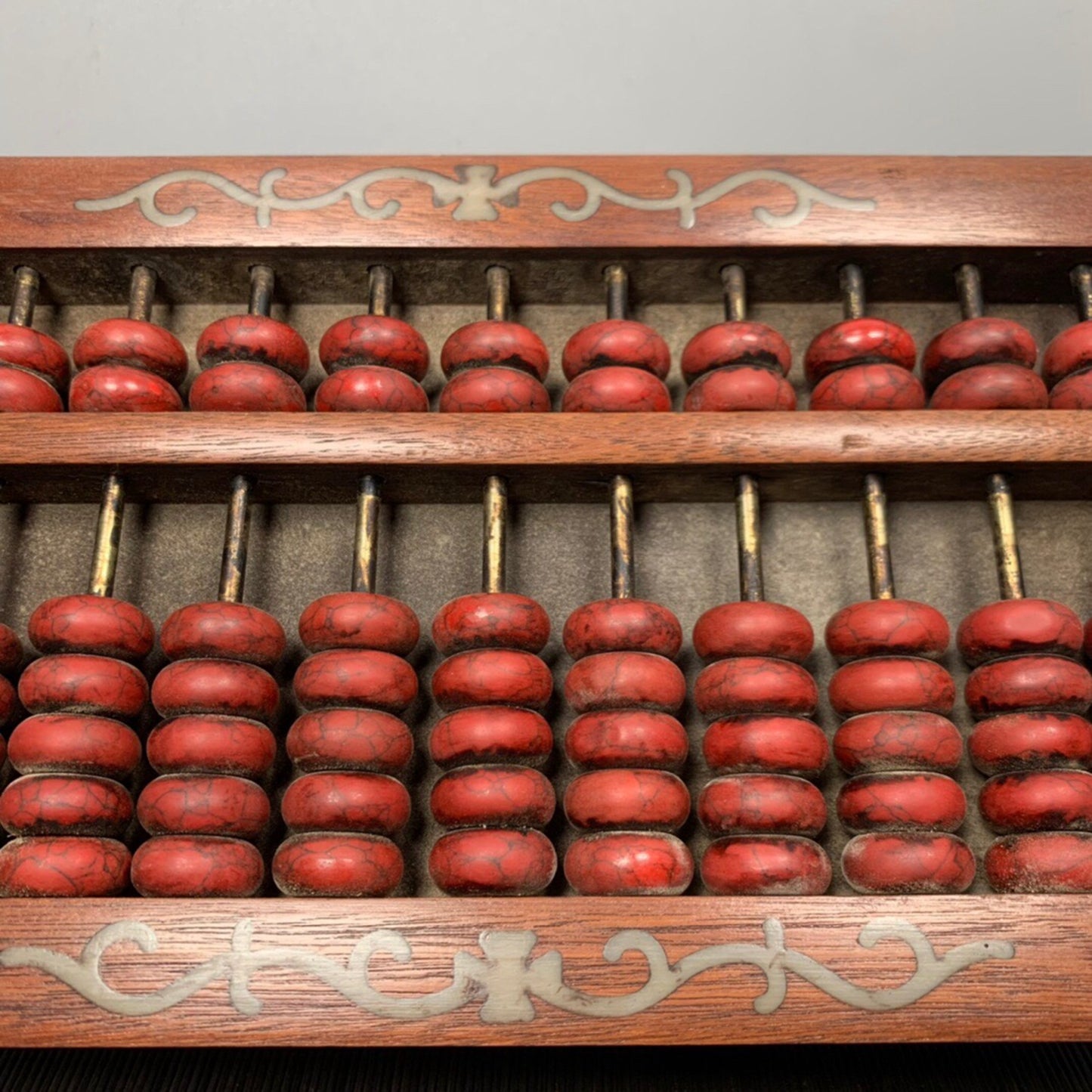 Chinese antique rosewood tiger leg abacus