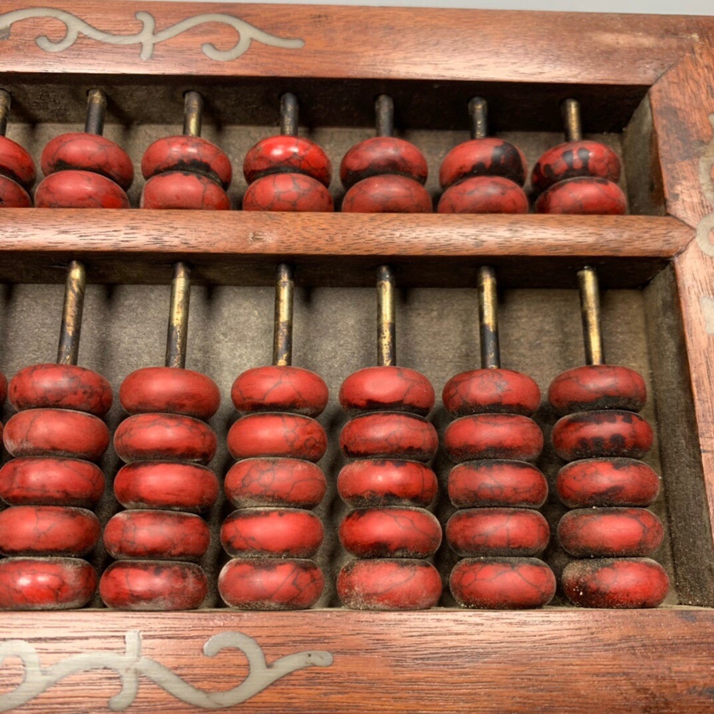 Chinese antique rosewood tiger leg abacus