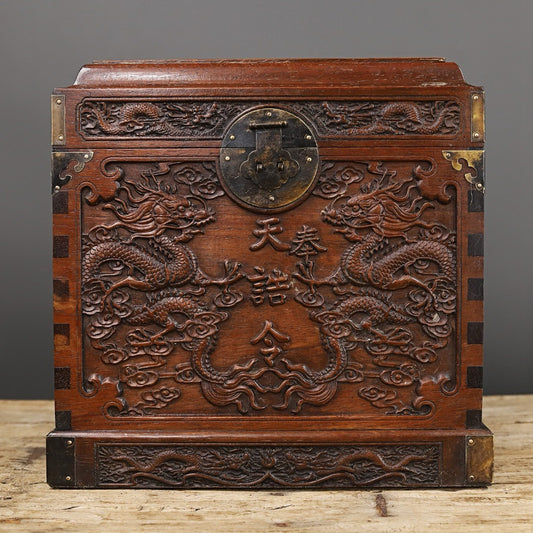 Chinese antique rosewood square box