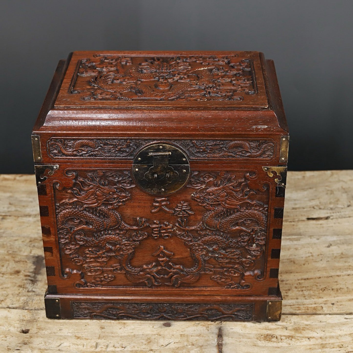 Chinese antique rosewood square box