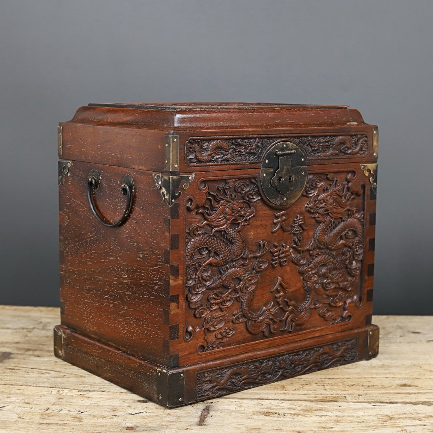 Chinese antique rosewood square box