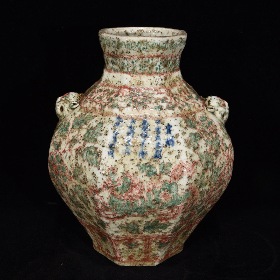 Chinese antique animal head jar