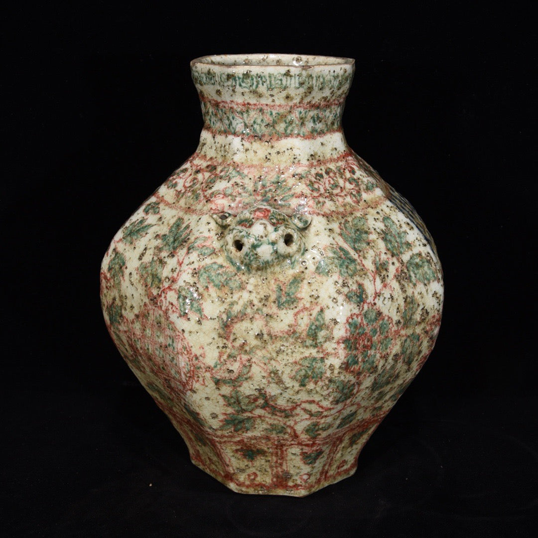 Chinese antique animal head jar