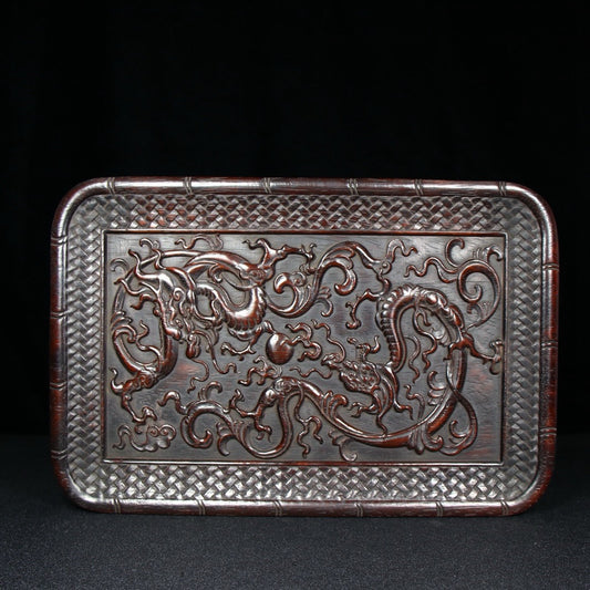 Chinese antique sour branch wooden plate