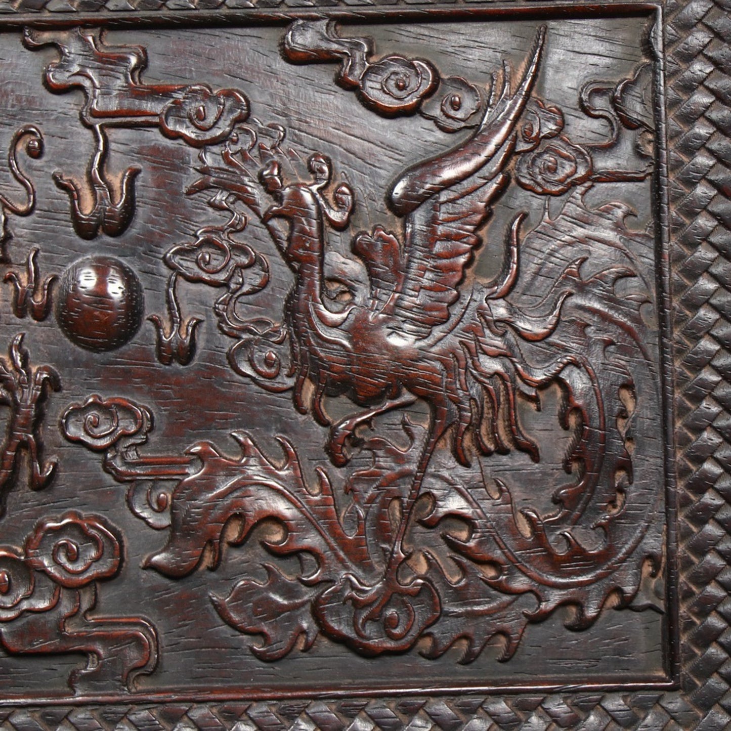 Chinese antique sour branch wooden plate