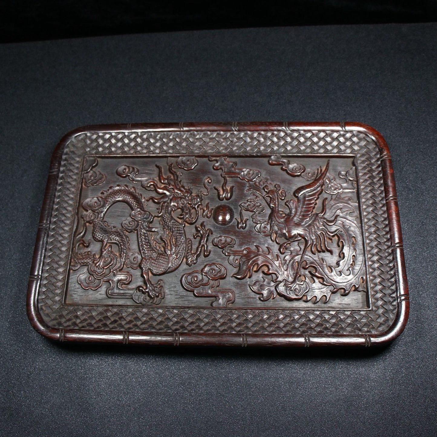 Chinese antique sour branch wooden plate
