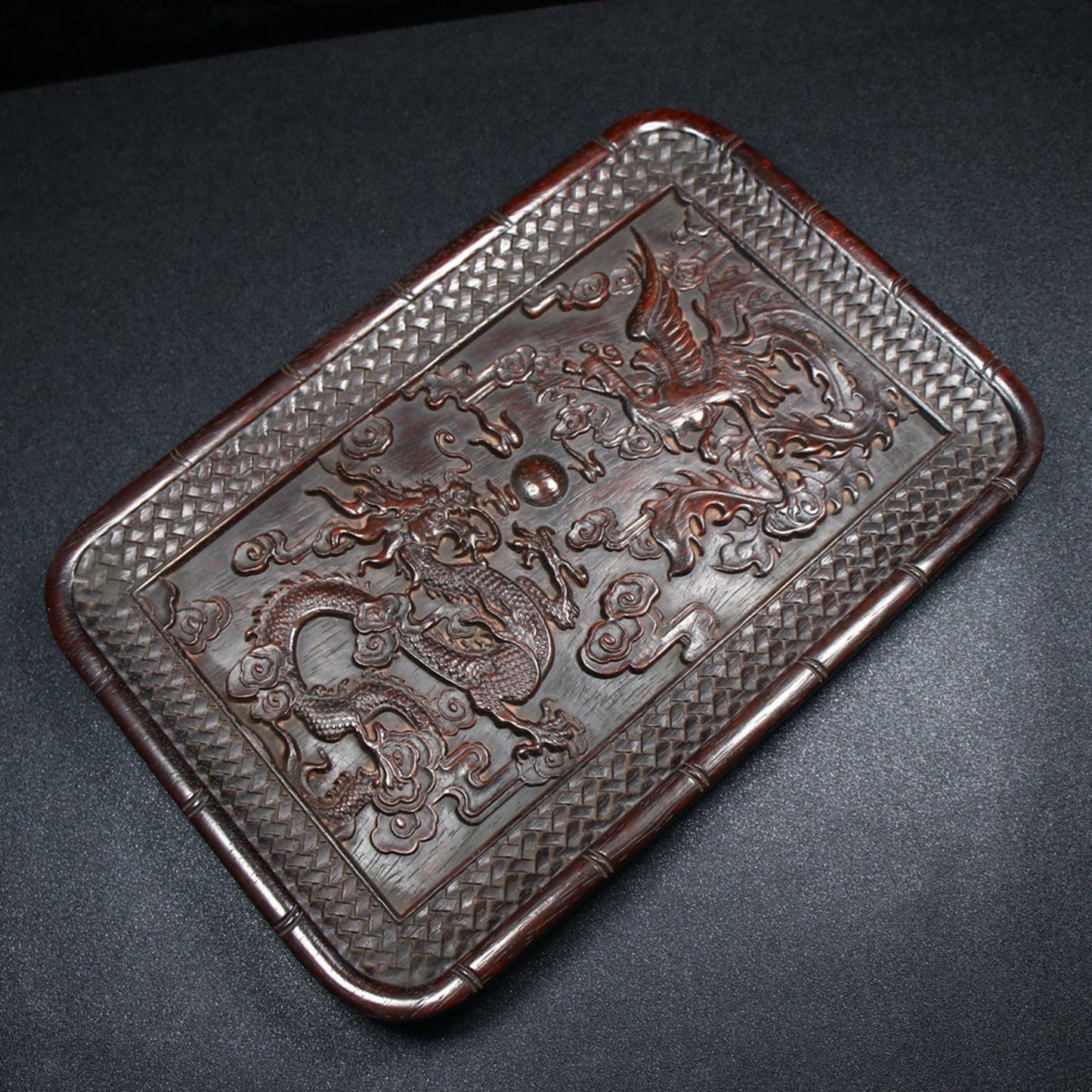 Chinese antique sour branch wooden plate