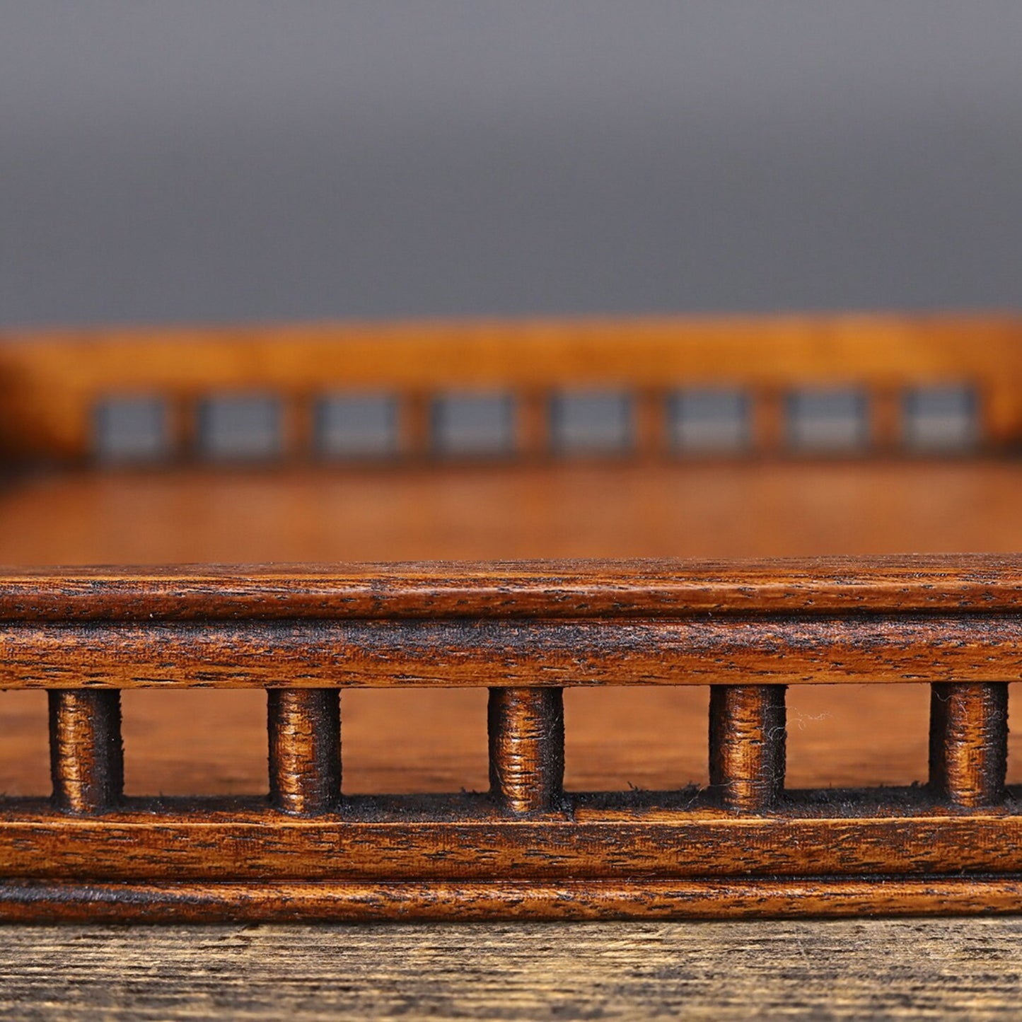 Chinese antique rosewood hollow tray