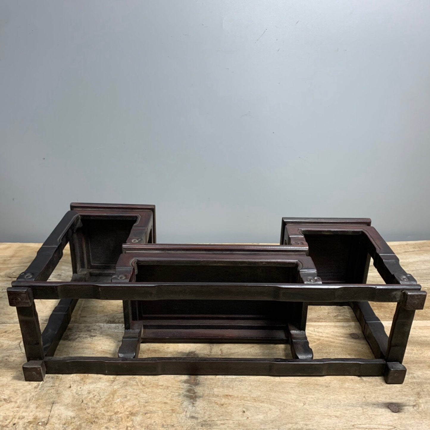 Chinese antique small leaf sandalwood antique stand