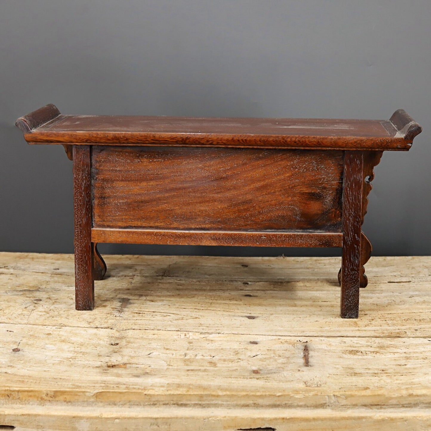 Chinese antique rosewood table banner case
