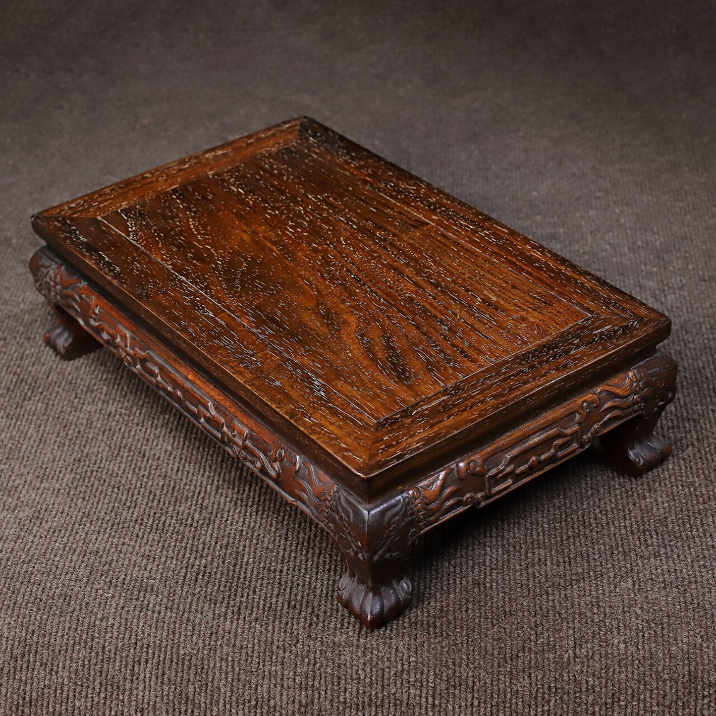 Chinese antique rosewood tiger leg kang table