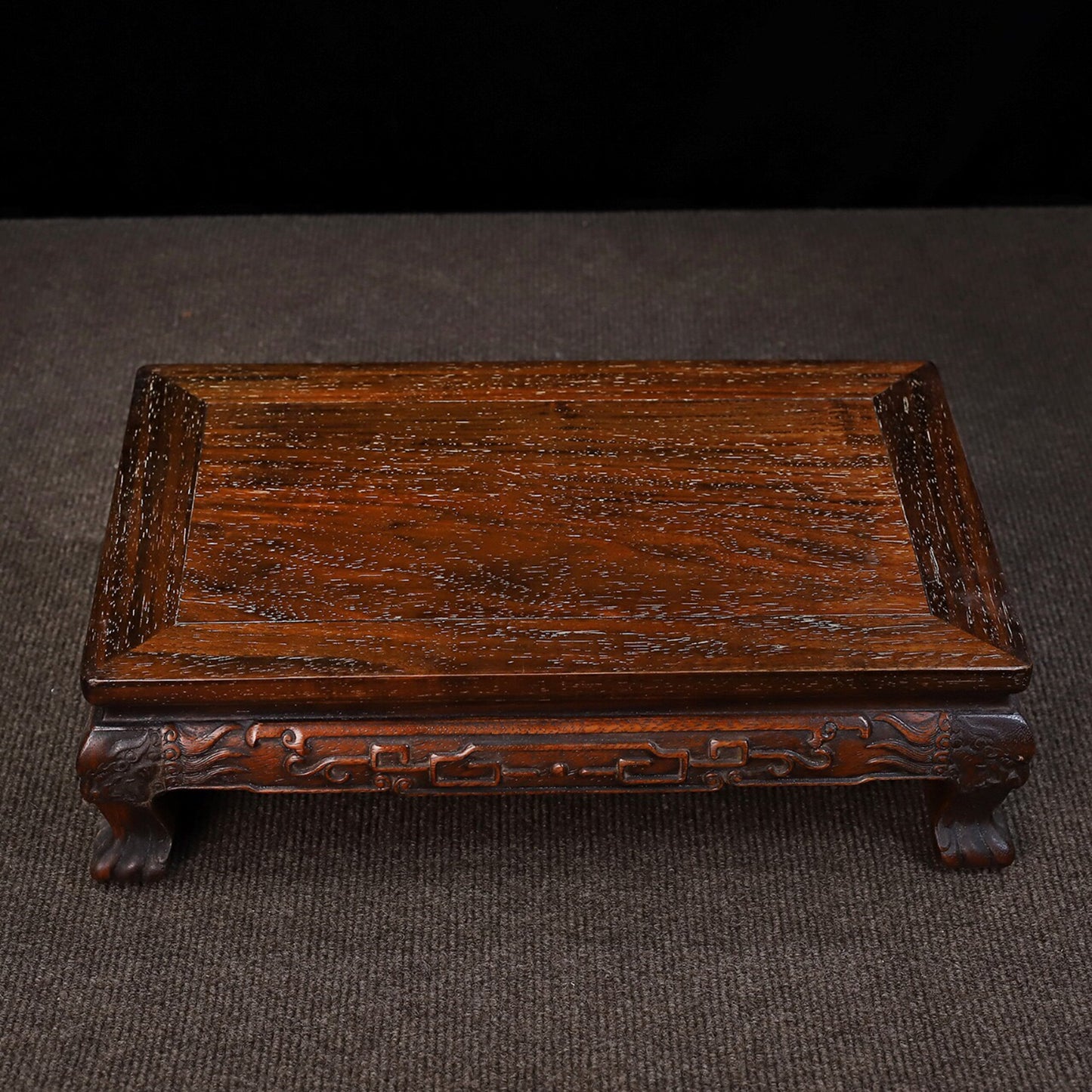 Chinese antique rosewood tiger leg kang table