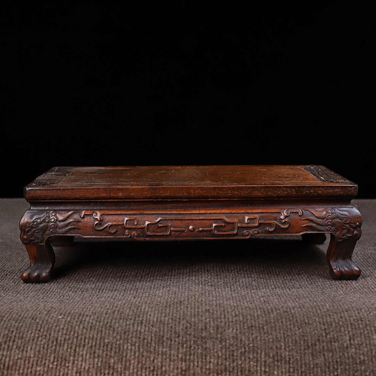 Chinese antique rosewood tiger leg kang table