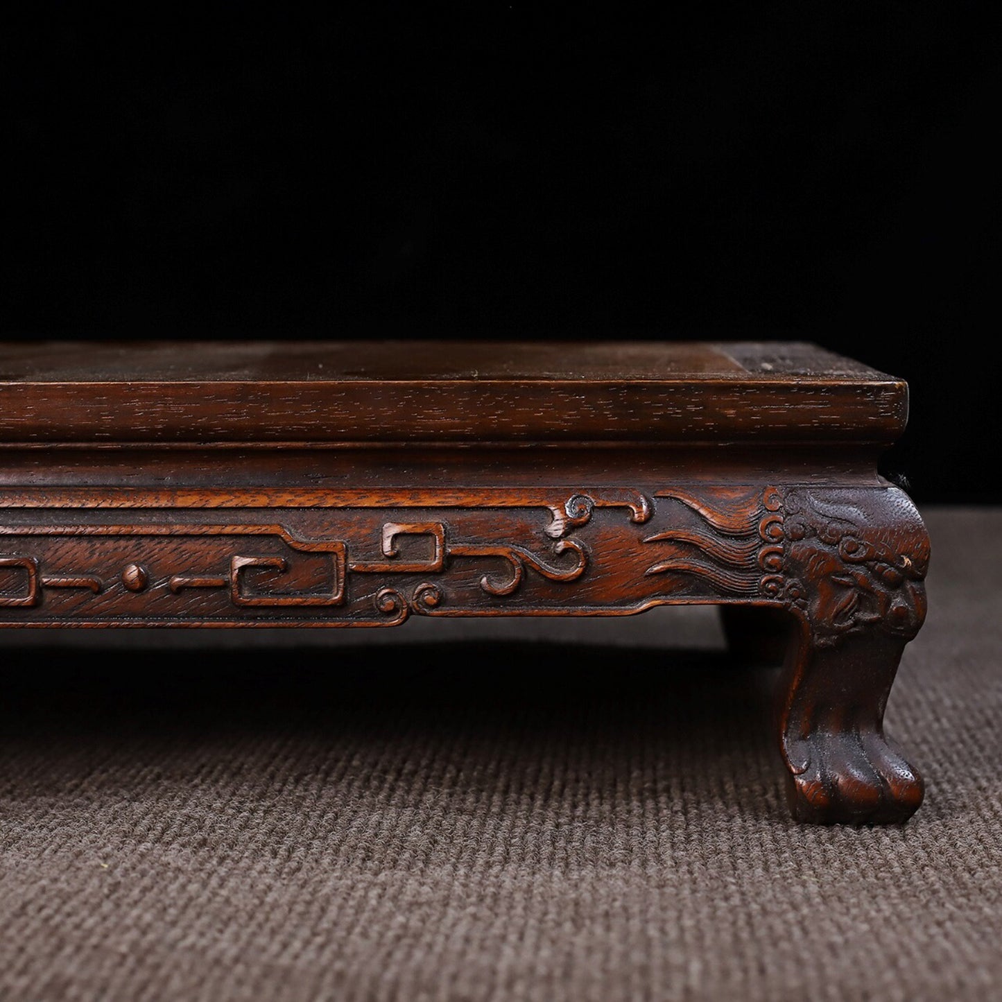 Chinese antique rosewood tiger leg kang table