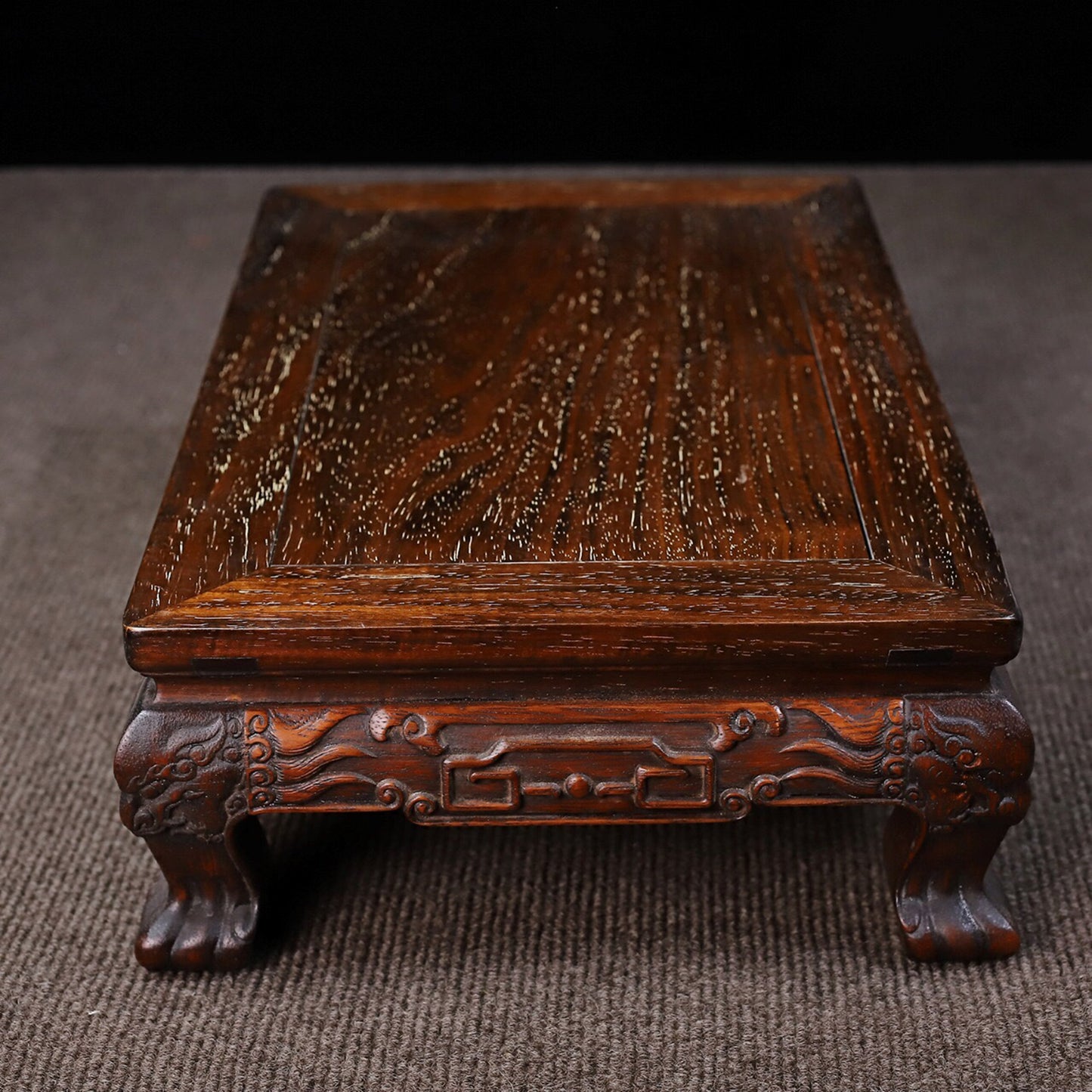 Chinese antique rosewood tiger leg kang table