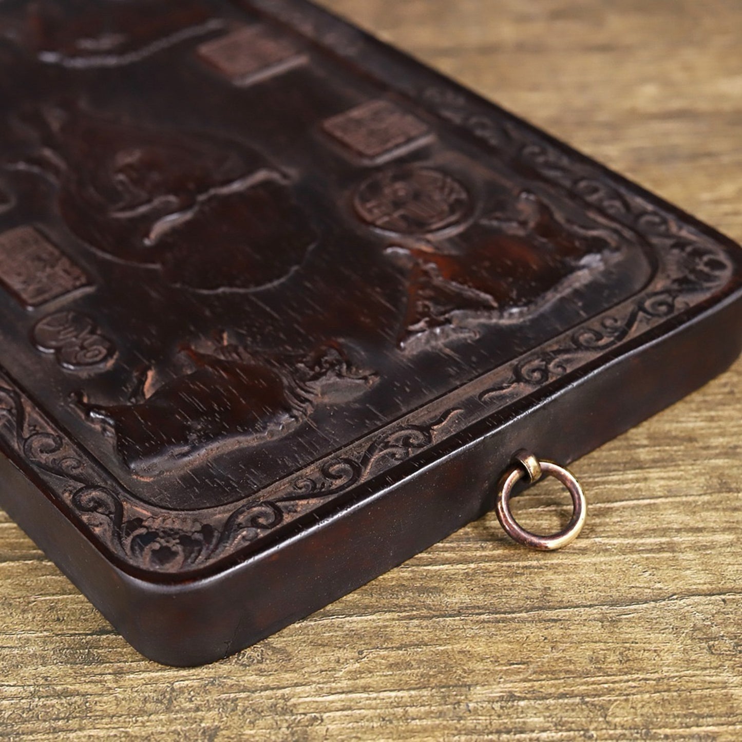 Chinese antique sour branch wooden plaque