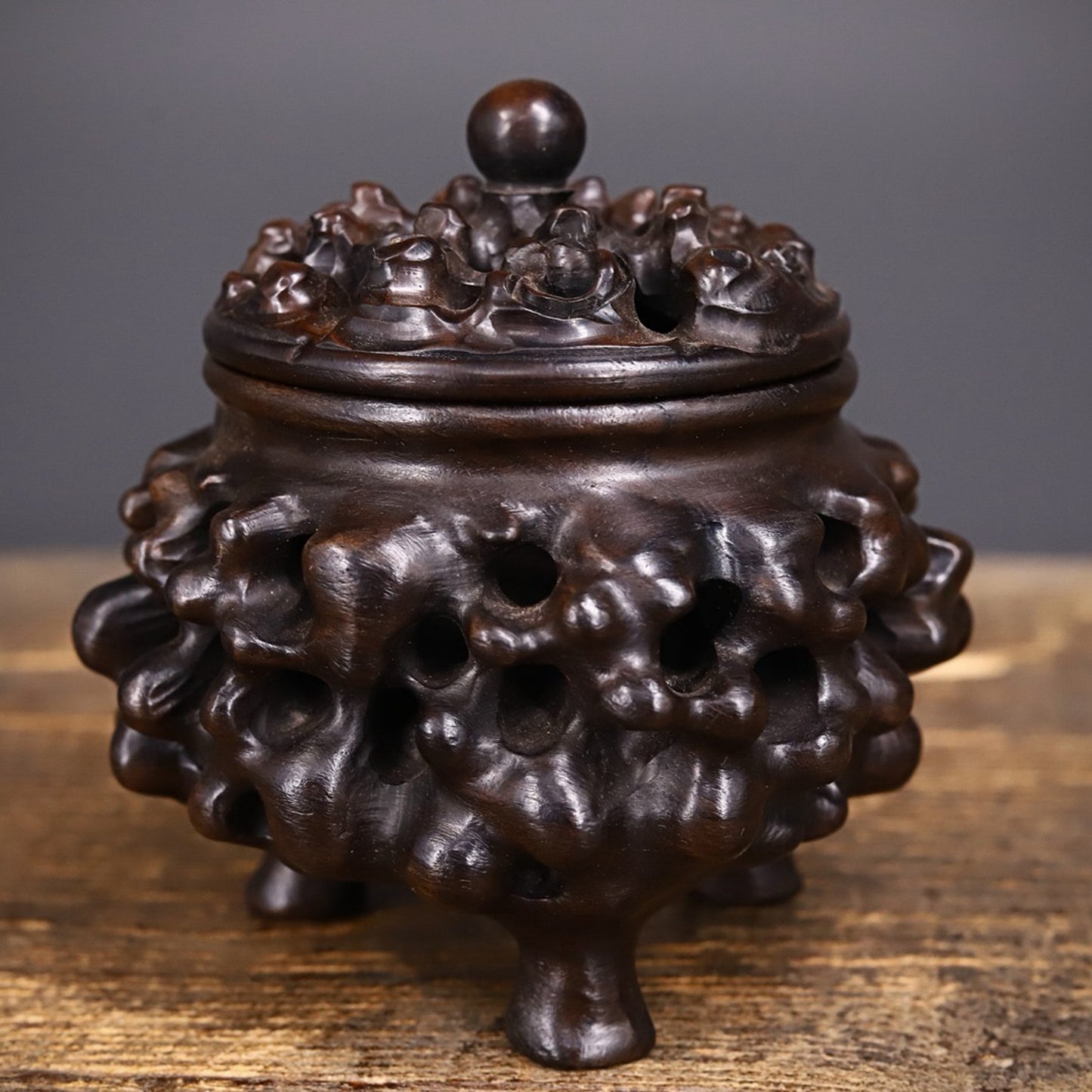 Chinese antique ebony aromatherapy stove