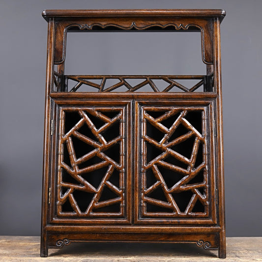 Chinese antique rosewood tea cabinet