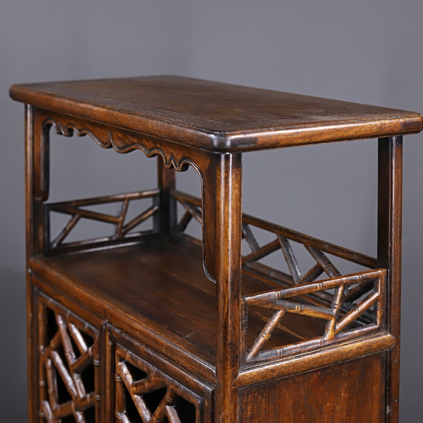Chinese antique rosewood tea cabinet