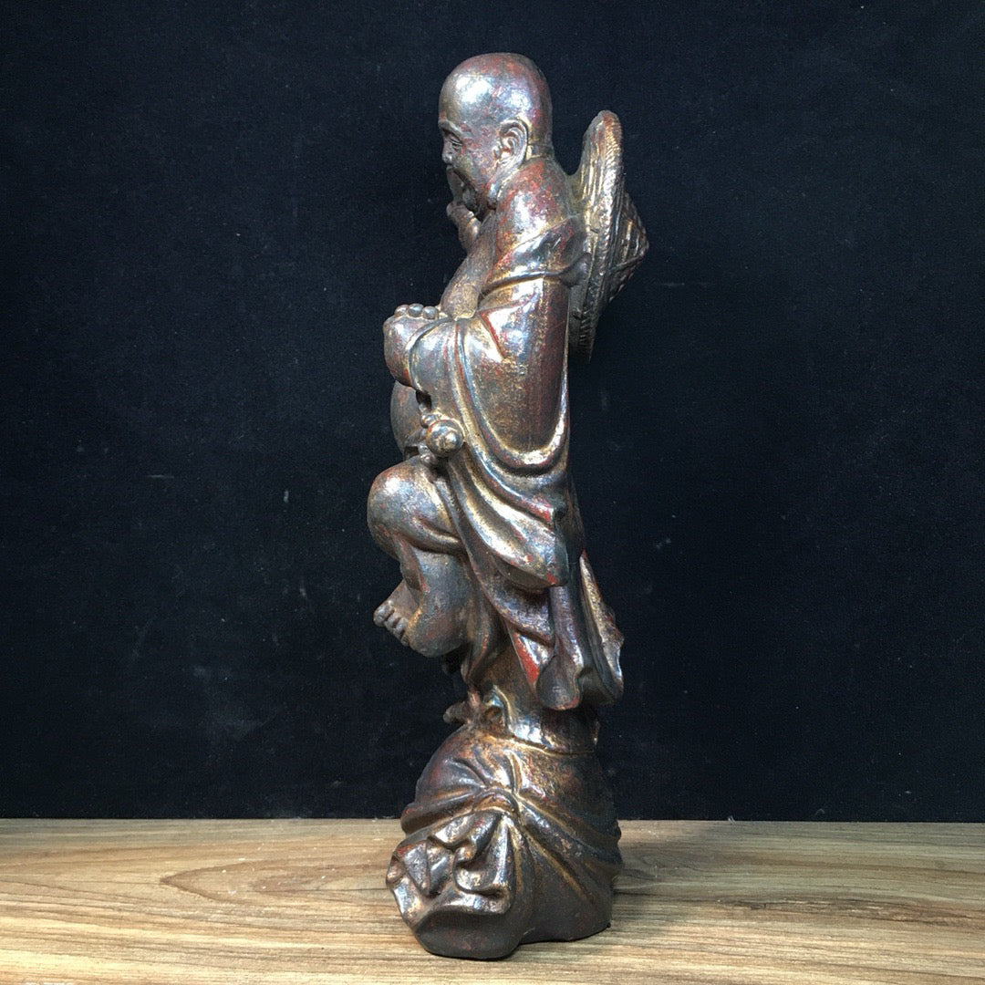 Chinese antique pure copper Maitreya Buddha