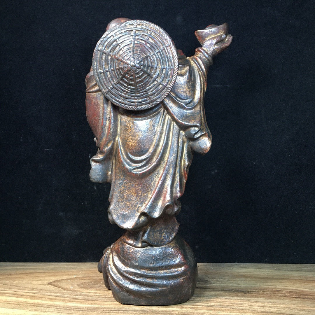 Chinese antique pure copper Maitreya Buddha