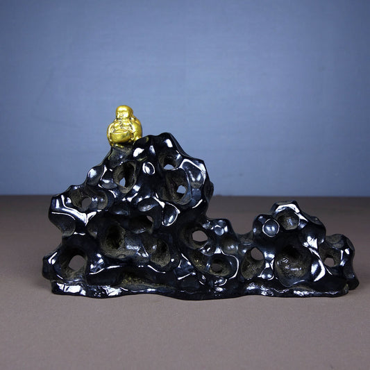 Chinese antique colored glaze the Taihu Lake Lake stone decorations
