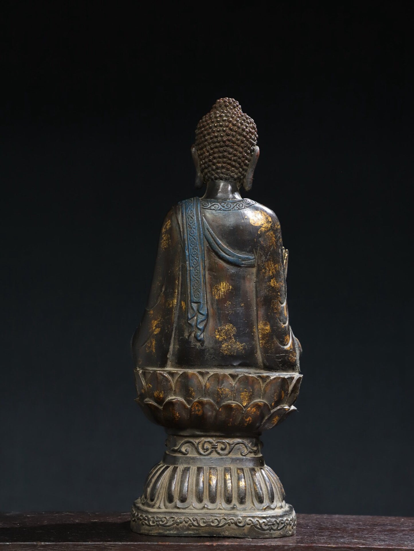 Chinese antique pure copper statue of the Great Sun Tathagata